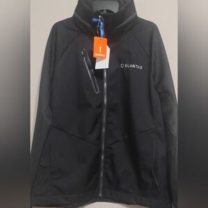 Men’s Elevate Black Full Zip Up Polyester  Jacket. XL/ TG